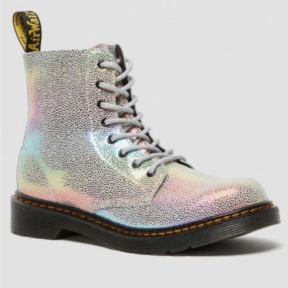 Dr. Martens Shoes - Dr.Marten 1460 Pascaly Iridescent Combat Boots